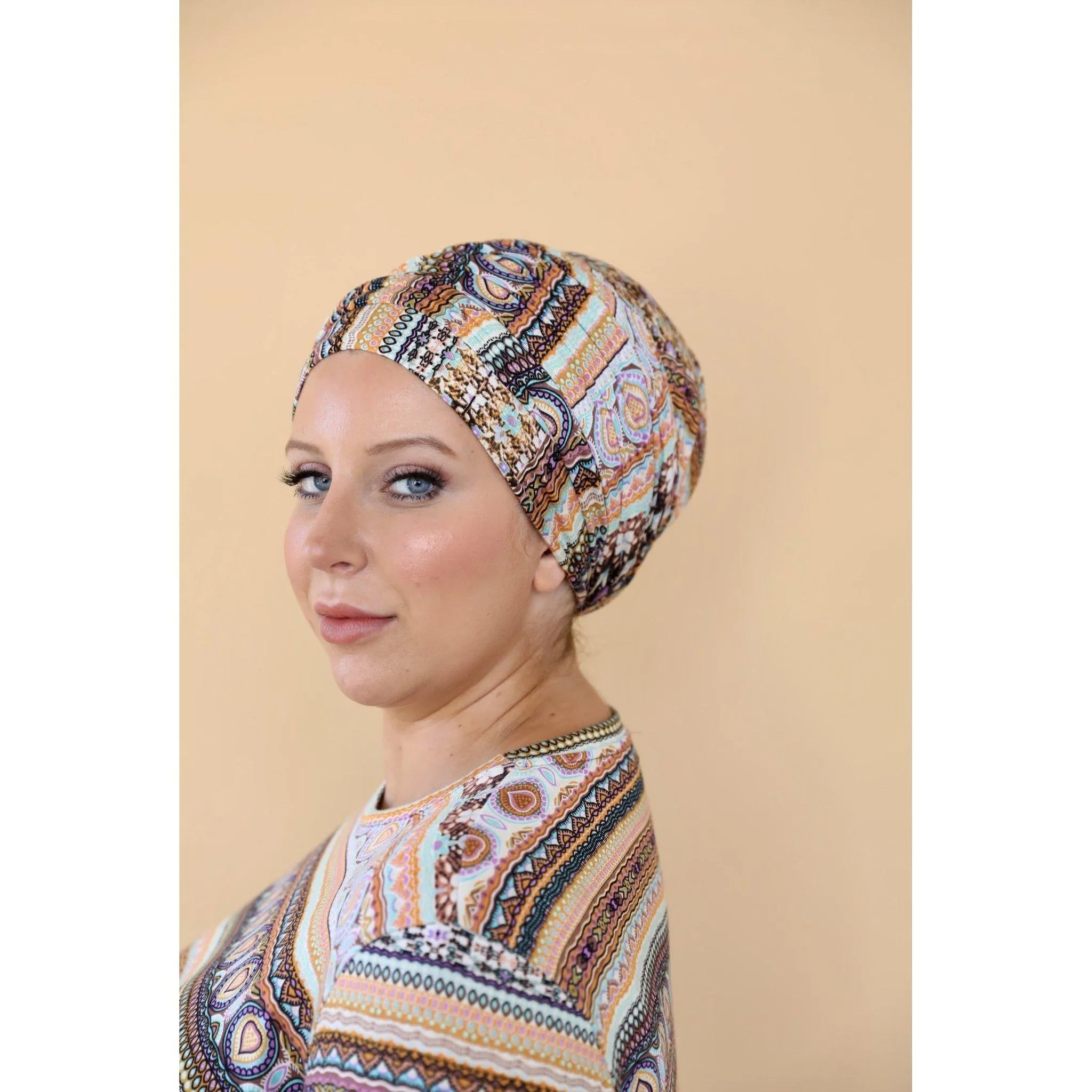 Abstract Aztec Long Head Wrap