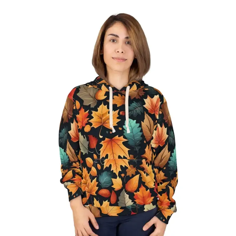 Autumn Leaves Aop Unisex Pullover Hoodie for Cozy Style