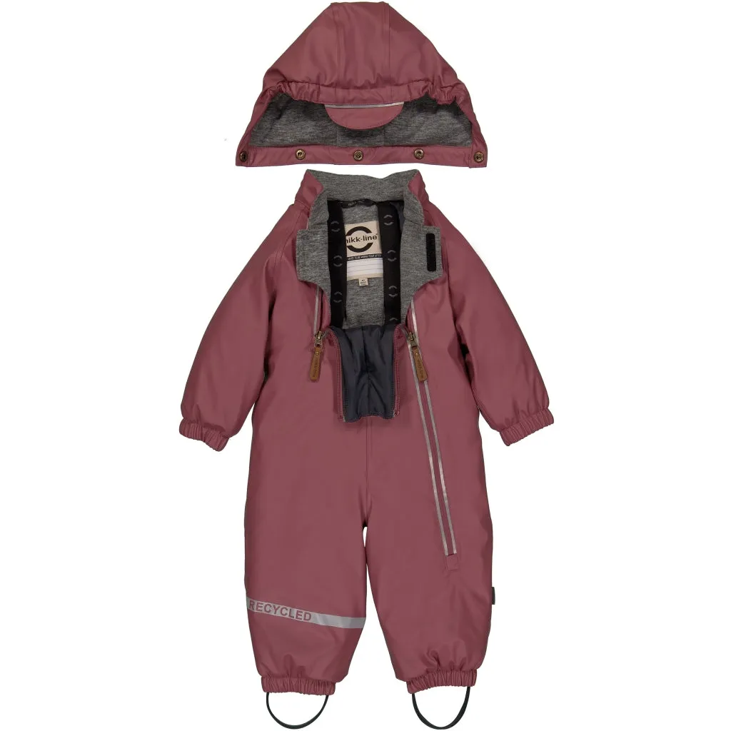 Baby PU Snowsuit - Rose Brown