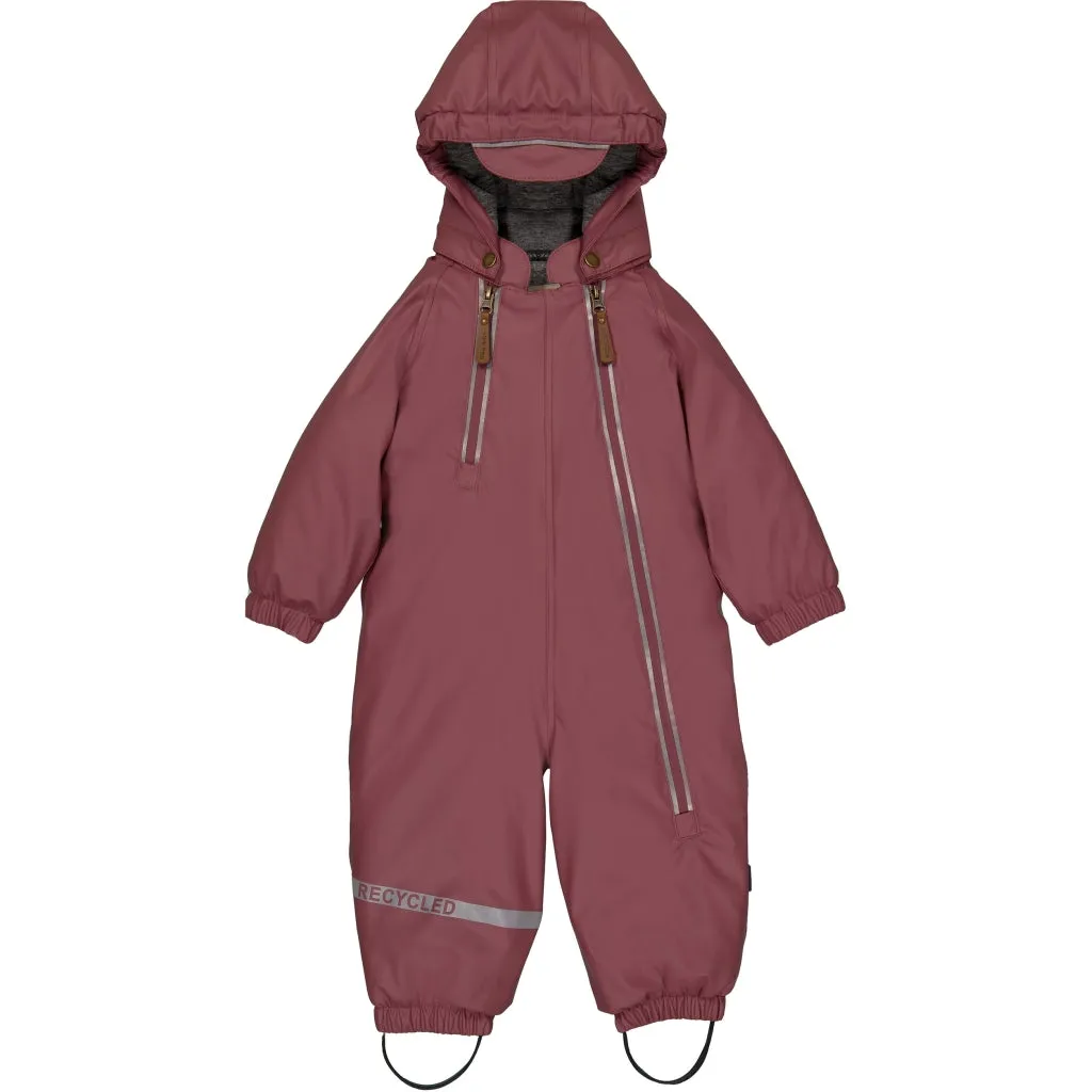 Baby PU Snowsuit - Rose Brown