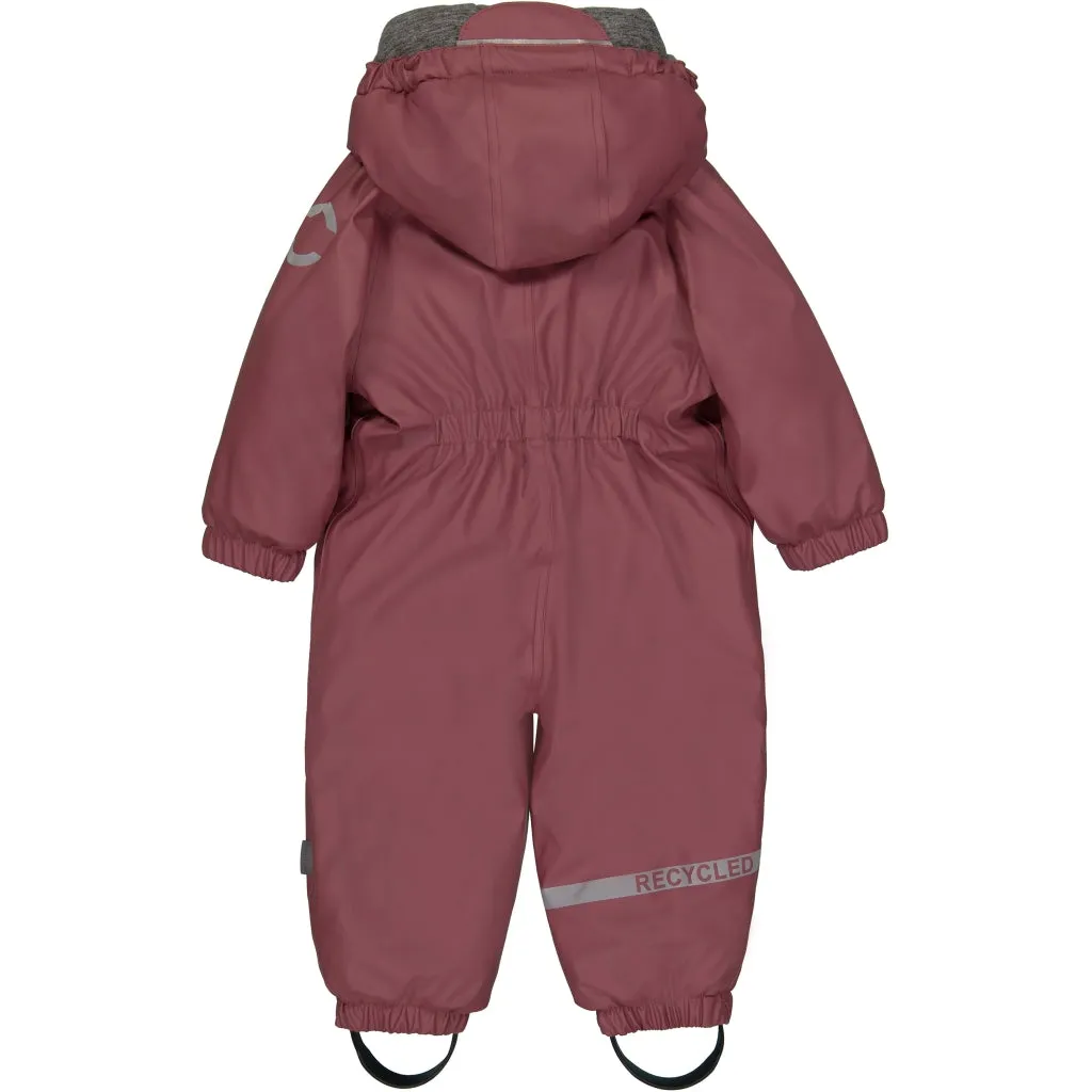 Baby PU Snowsuit - Rose Brown