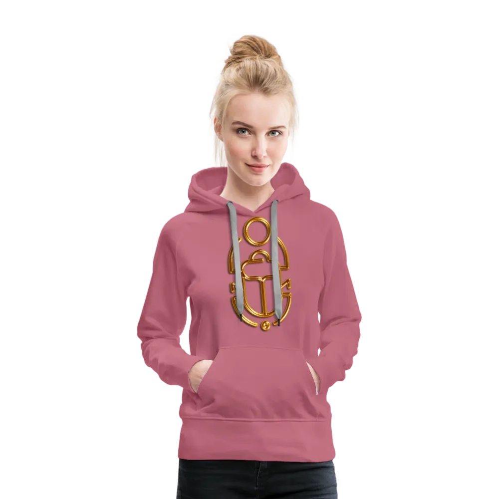 Brass Scarab 1 Women’s Premium Hoodie