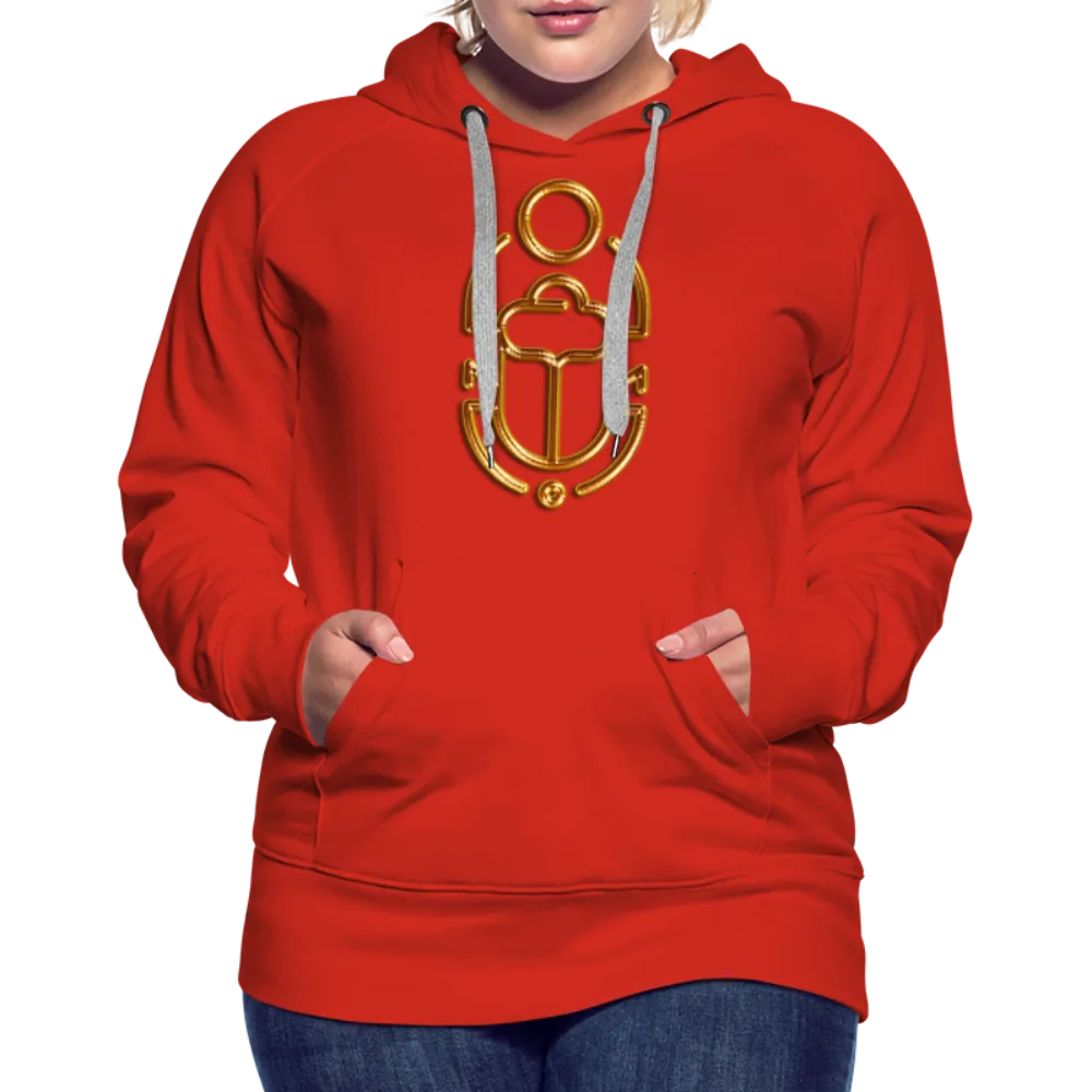 Brass Scarab 1 Women’s Premium Hoodie