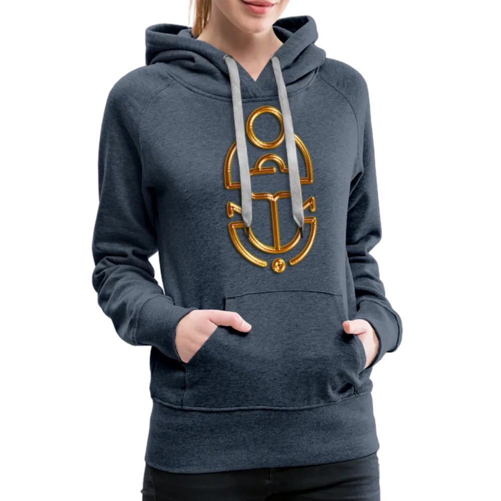 Brass Scarab 1 Women’s Premium Hoodie