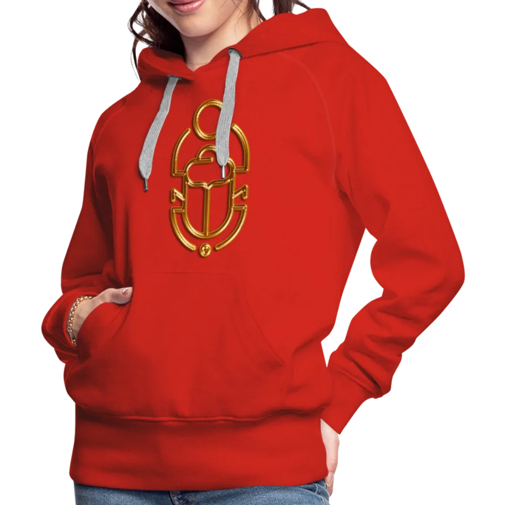 Brass Scarab 1 Women’s Premium Hoodie