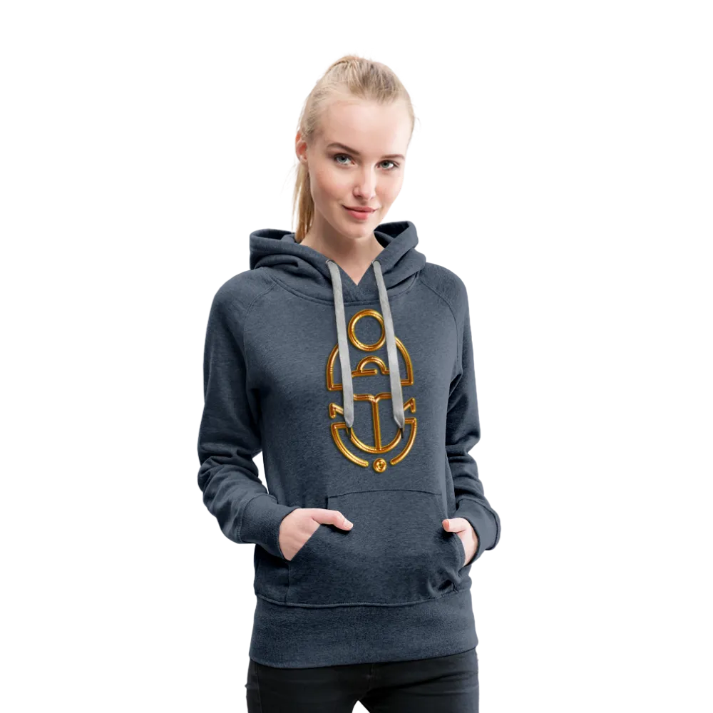 Brass Scarab 1 Women’s Premium Hoodie