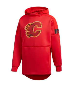 CALGARY FLAMES ADIDAS MEN'S GAME MODE PO HOODIE - RED