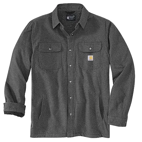 Carhartt 105939 & 106354 Men's Relaxed Fit Flannel Sherpa-Lined Shirt Jac