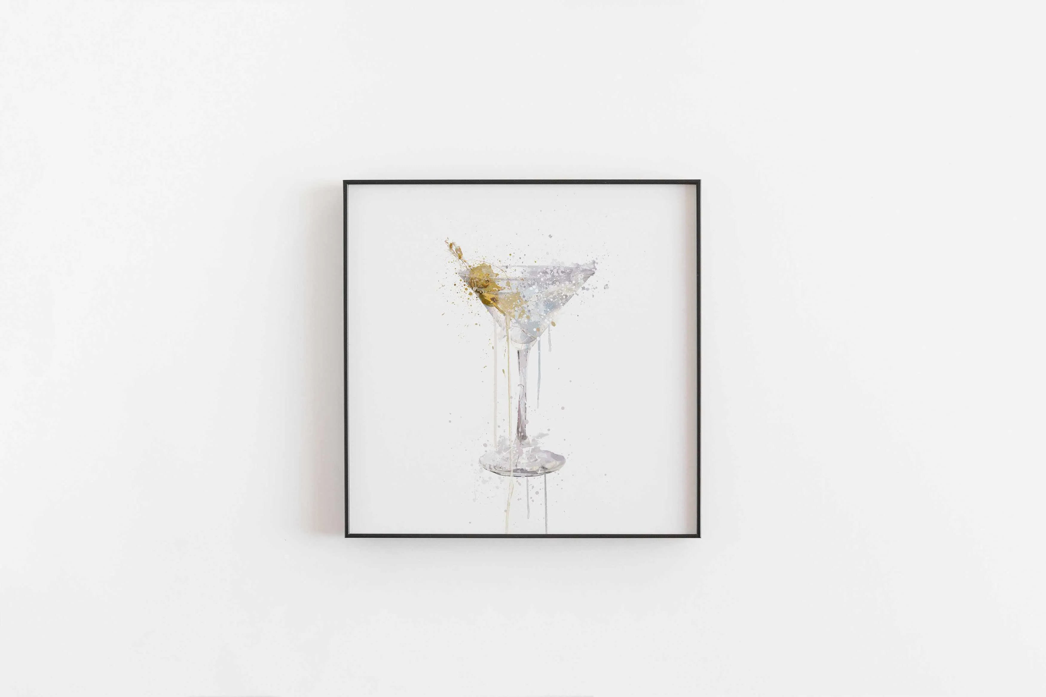 Dry Martini Cocktail Wall Art Print