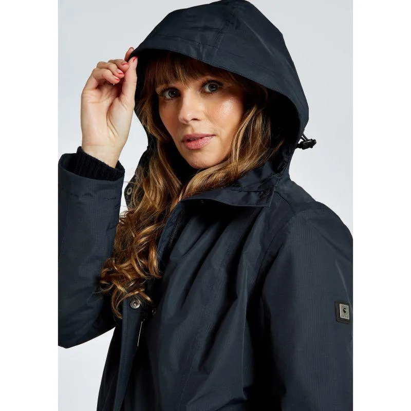 Dubarry Alderford Ladies Long Waterproof Coat - Navy