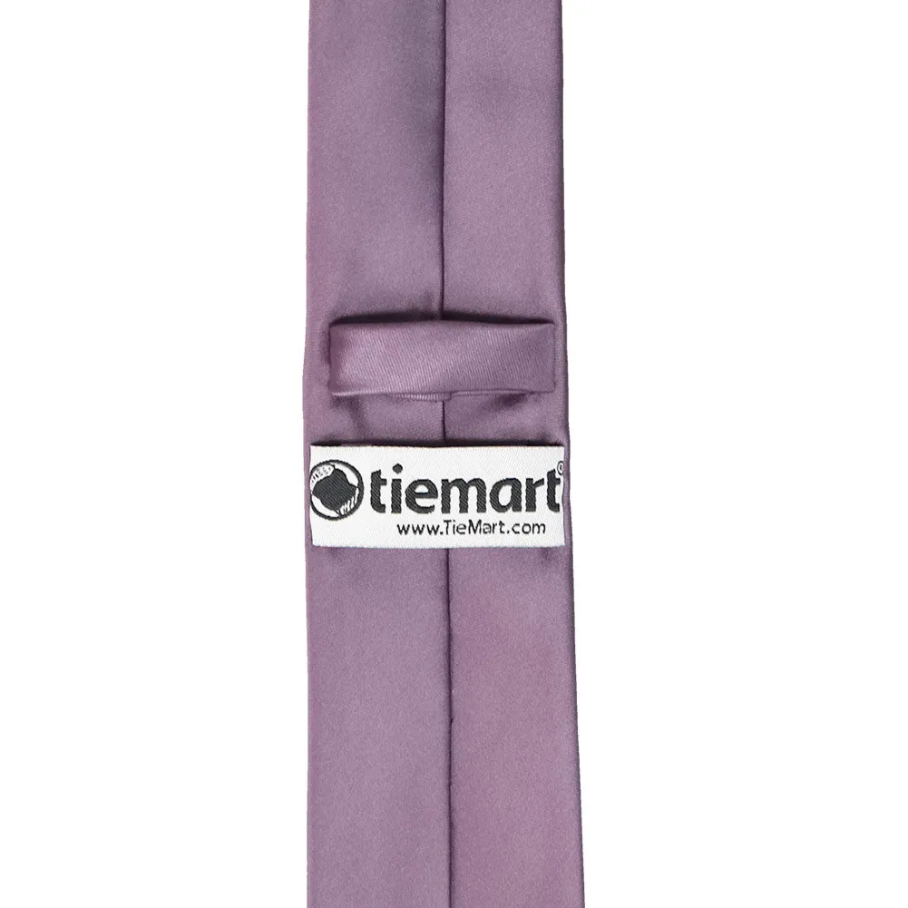 Dusty Lilac Premium Slim Necktie, 2.5" Width