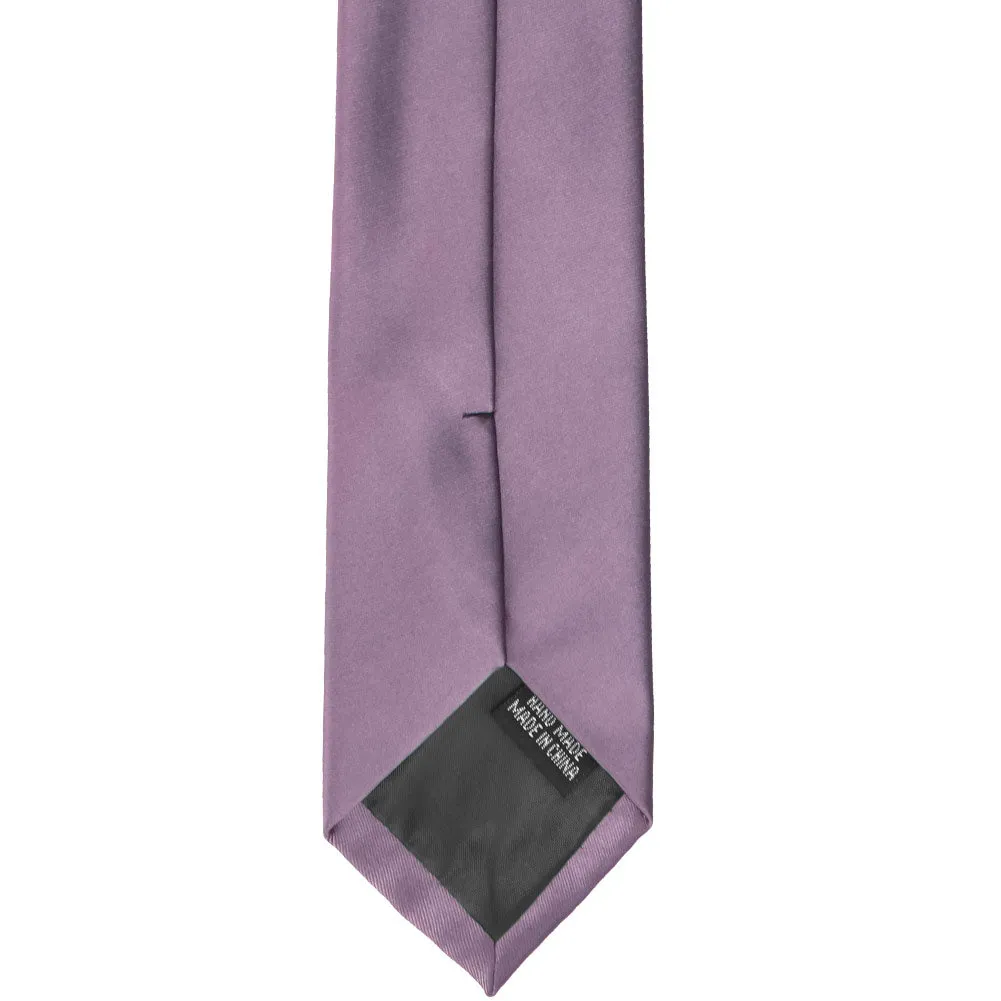 Dusty Lilac Premium Slim Necktie, 2.5" Width