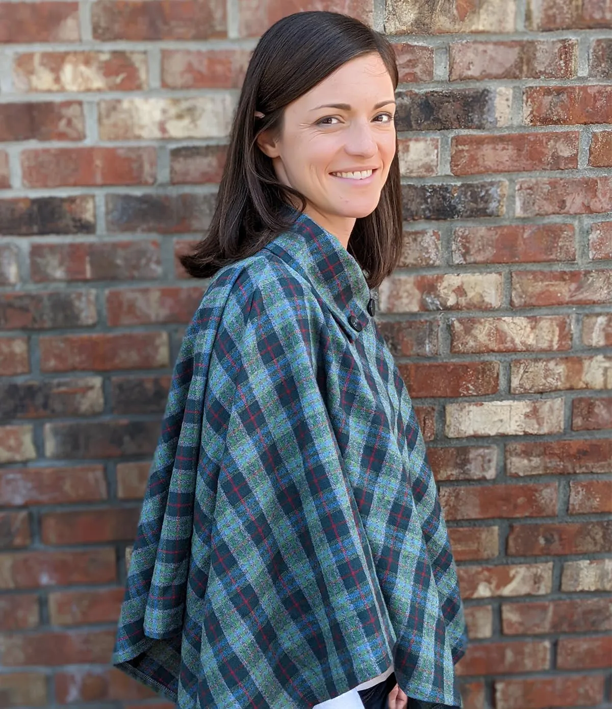 Flannel Poncho - Campbell