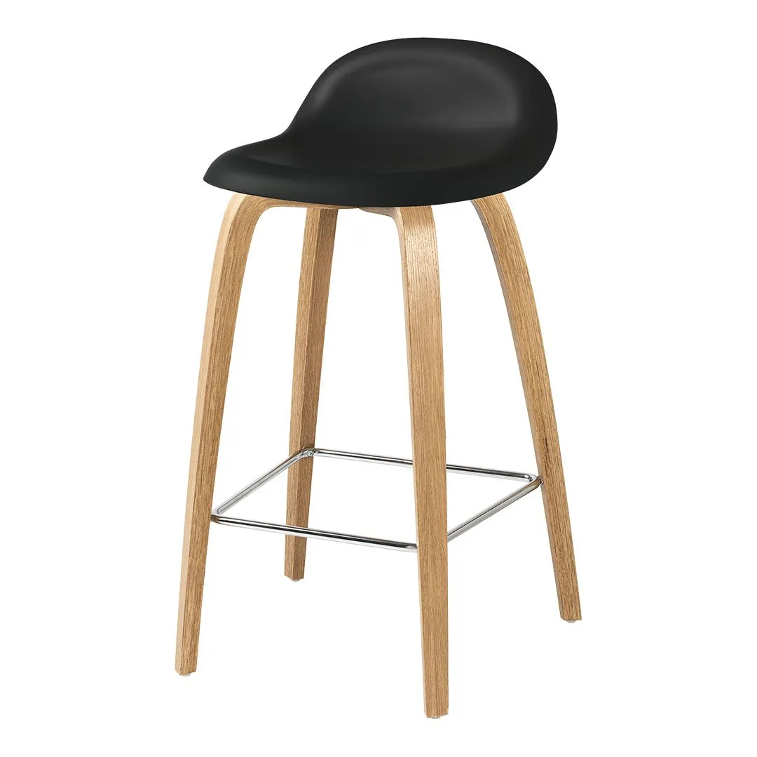 Gubi 3D Counter Stool - Wood Base