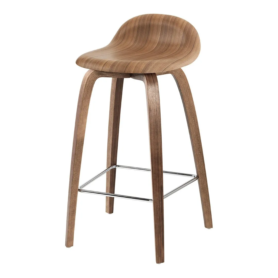 Gubi 3D Counter Stool - Wood Base