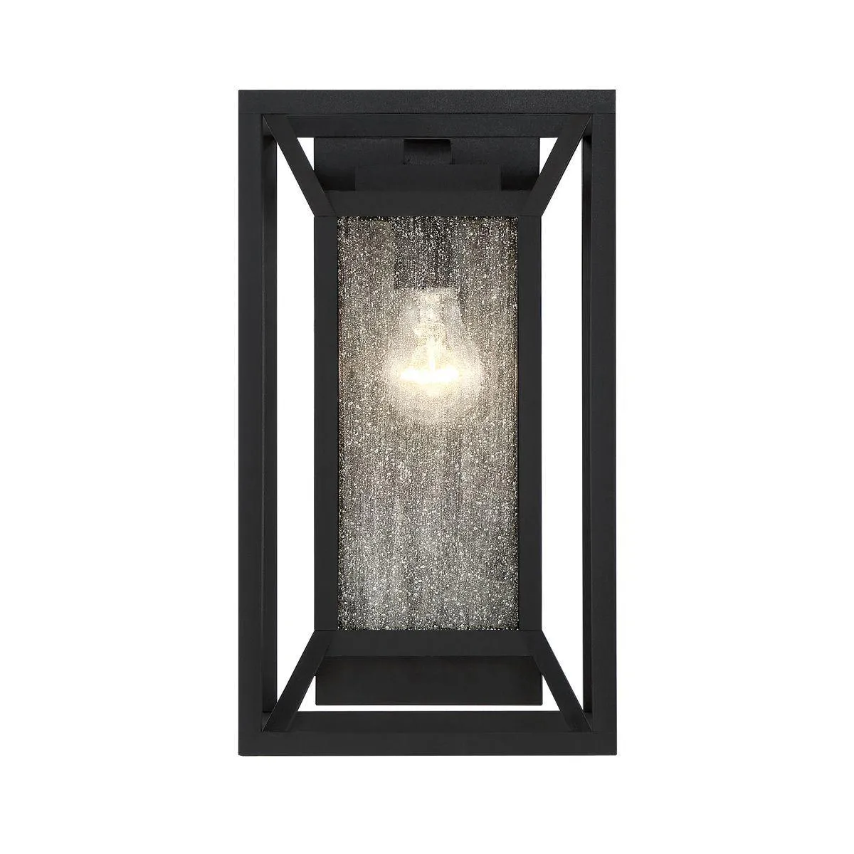 Harbor View 14 In. Outdoor Flush Mount Sconce Black Finish