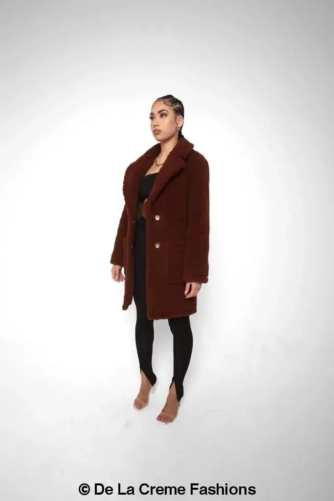 Jacqueline Oversized Teddy Coat