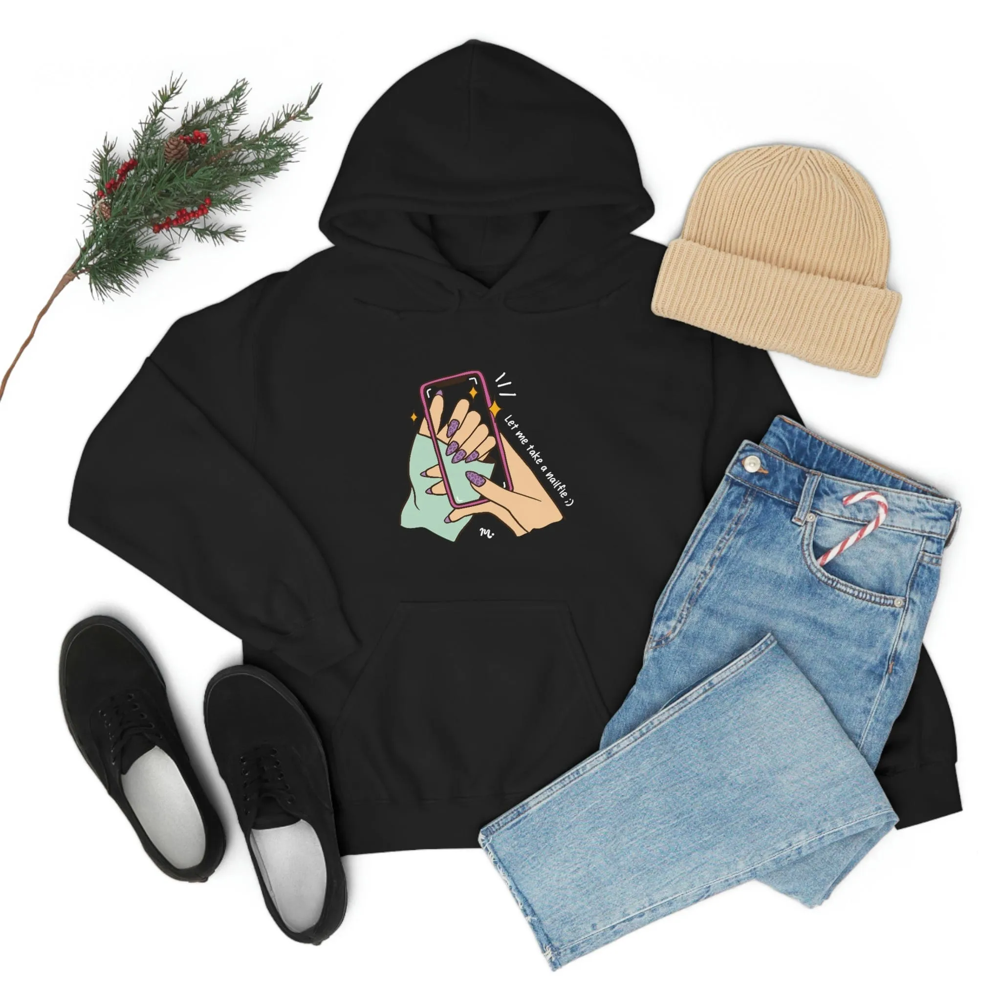 Let Me Take A Nailfie - Heavy Blend Hoodie Sweatshirt