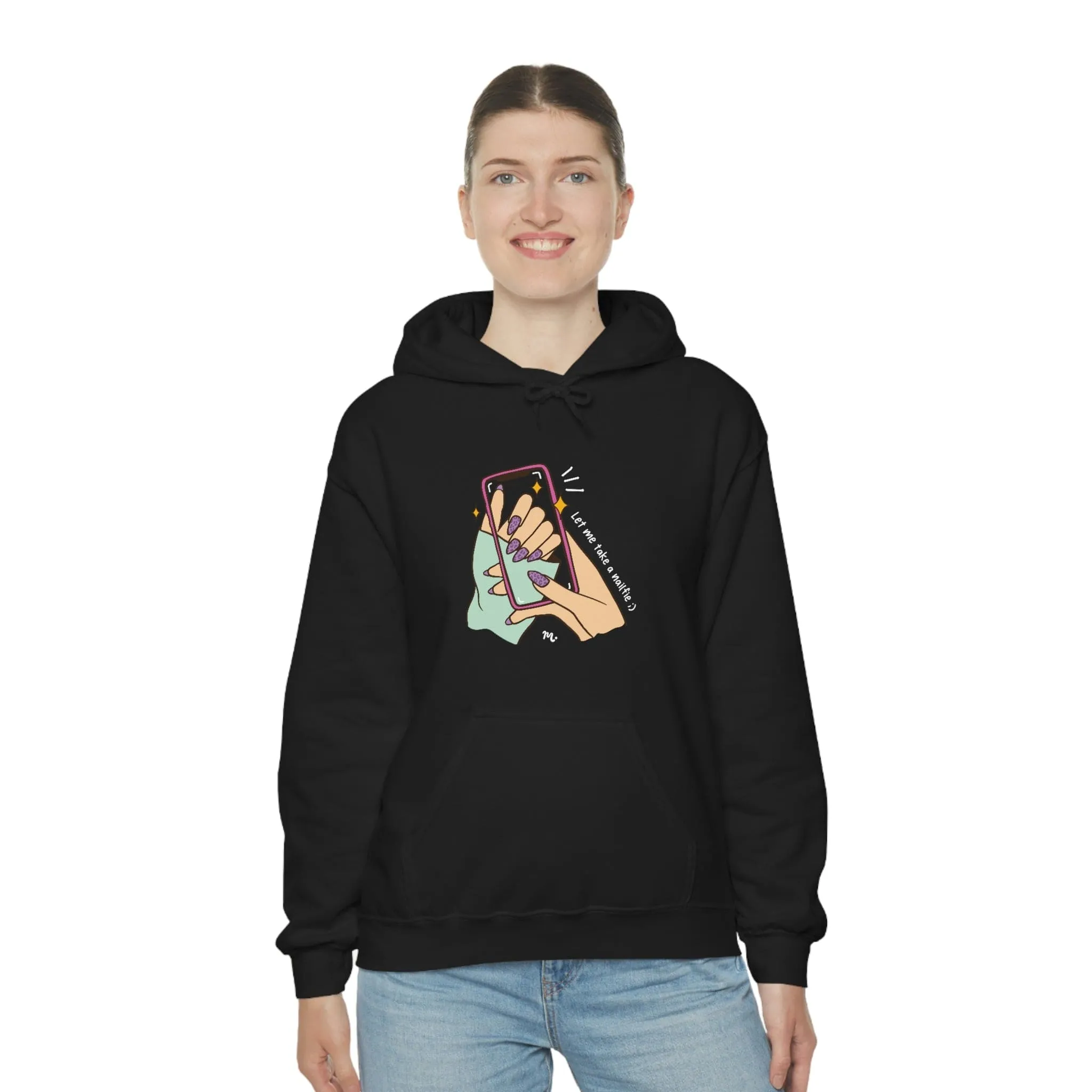 Let Me Take A Nailfie - Heavy Blend Hoodie Sweatshirt