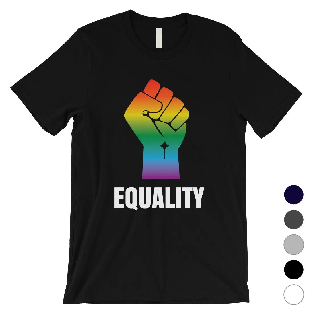 LGBT Equality Rainbow Fist Mens Shirt