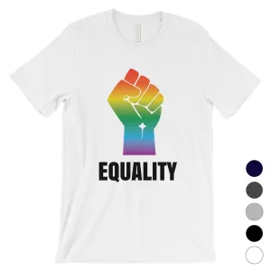 LGBT Equality Rainbow Fist Mens Shirt