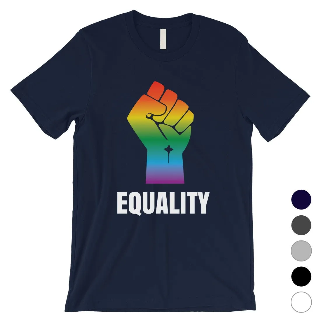 LGBT Equality Rainbow Fist Mens Shirt