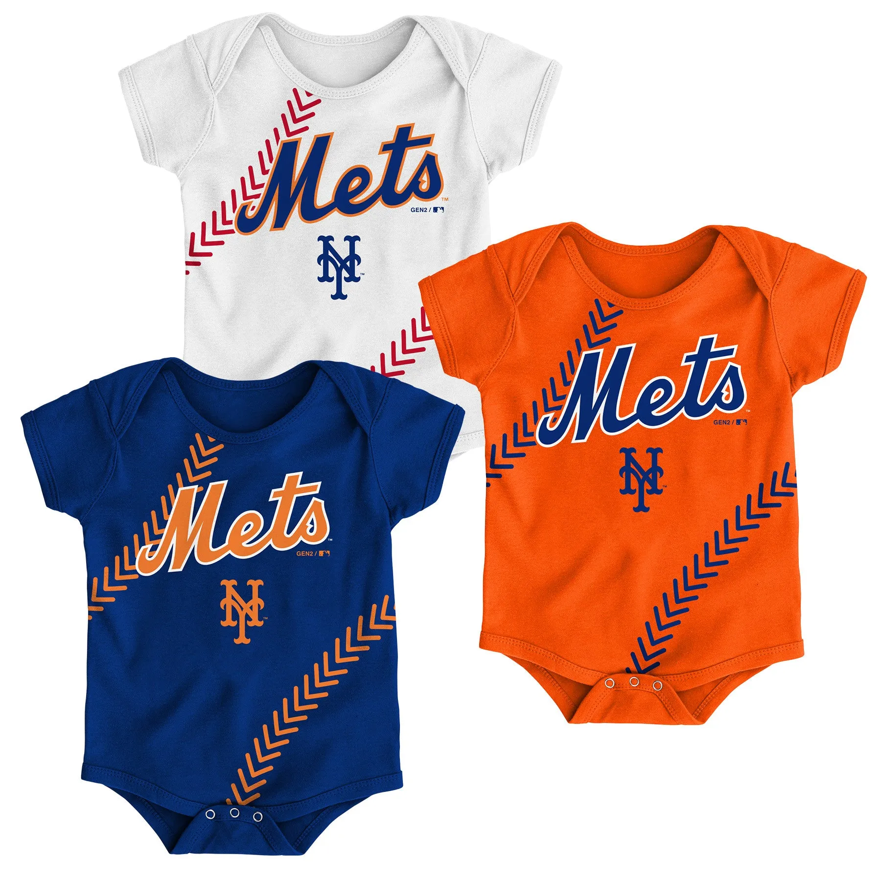 Mets Fantastic Baseball Creeper Set