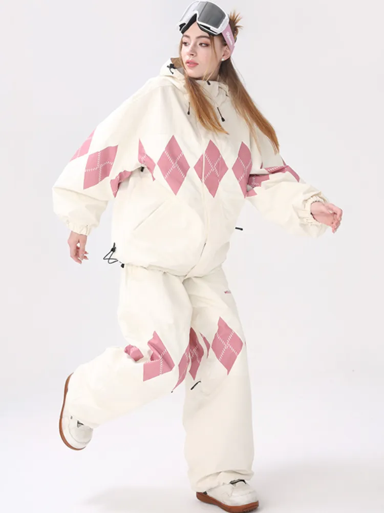 Molocoster Urban Diamond Plaid 3L Snowsuits - Unisex