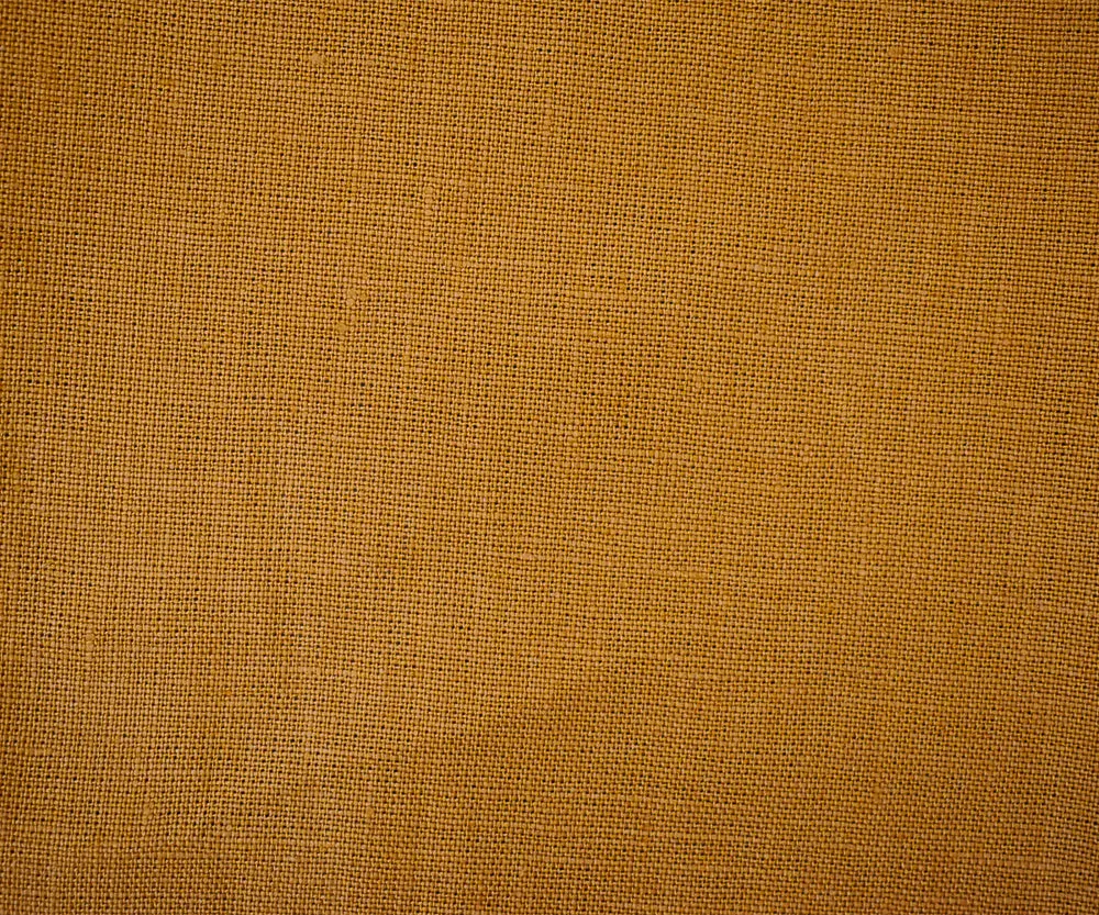 Mustard Yellow Moygashel Solid Irish Linen Woven Fabric