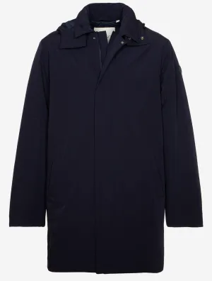 Padded Car Coat Evening Blue