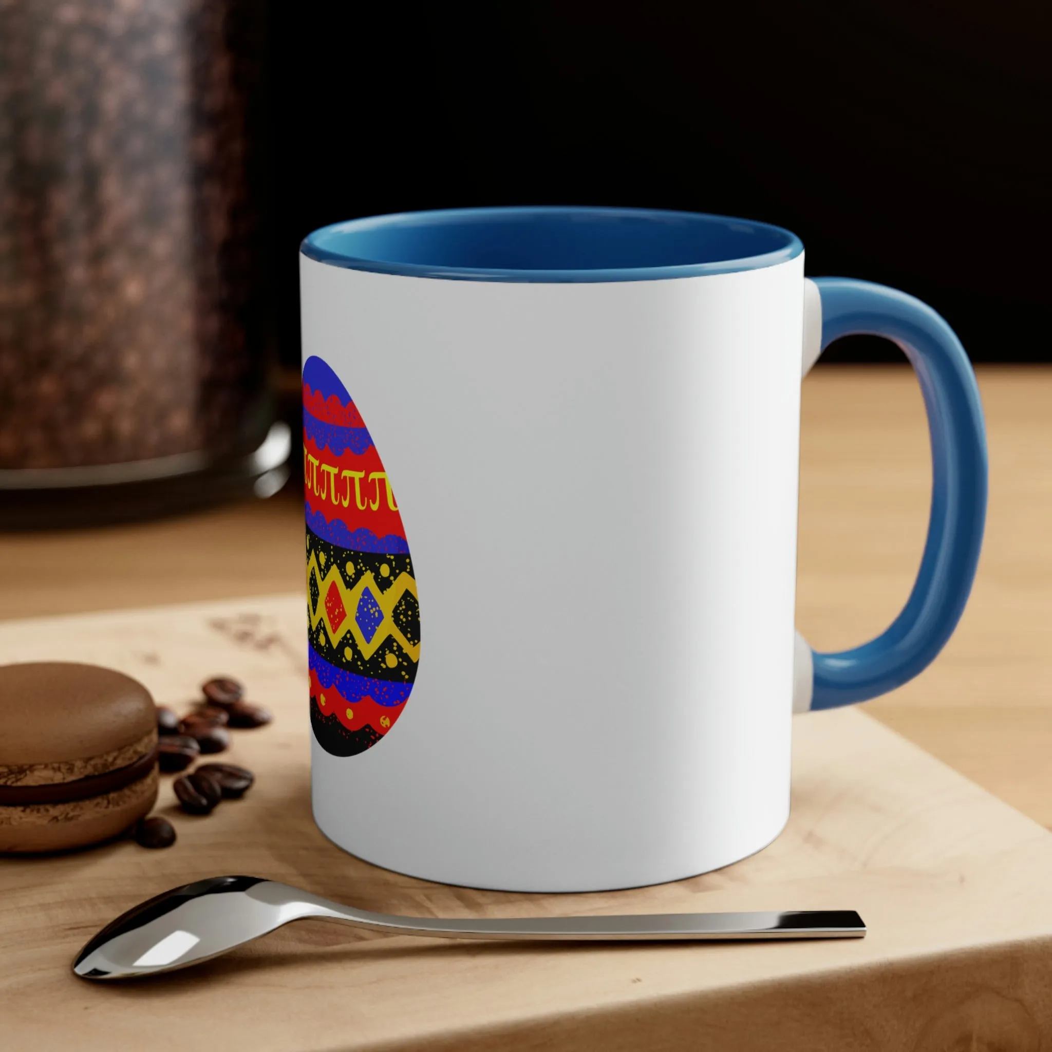 Polyamory Flag Accent Coffee Mug Easter Festival - Easter Egg