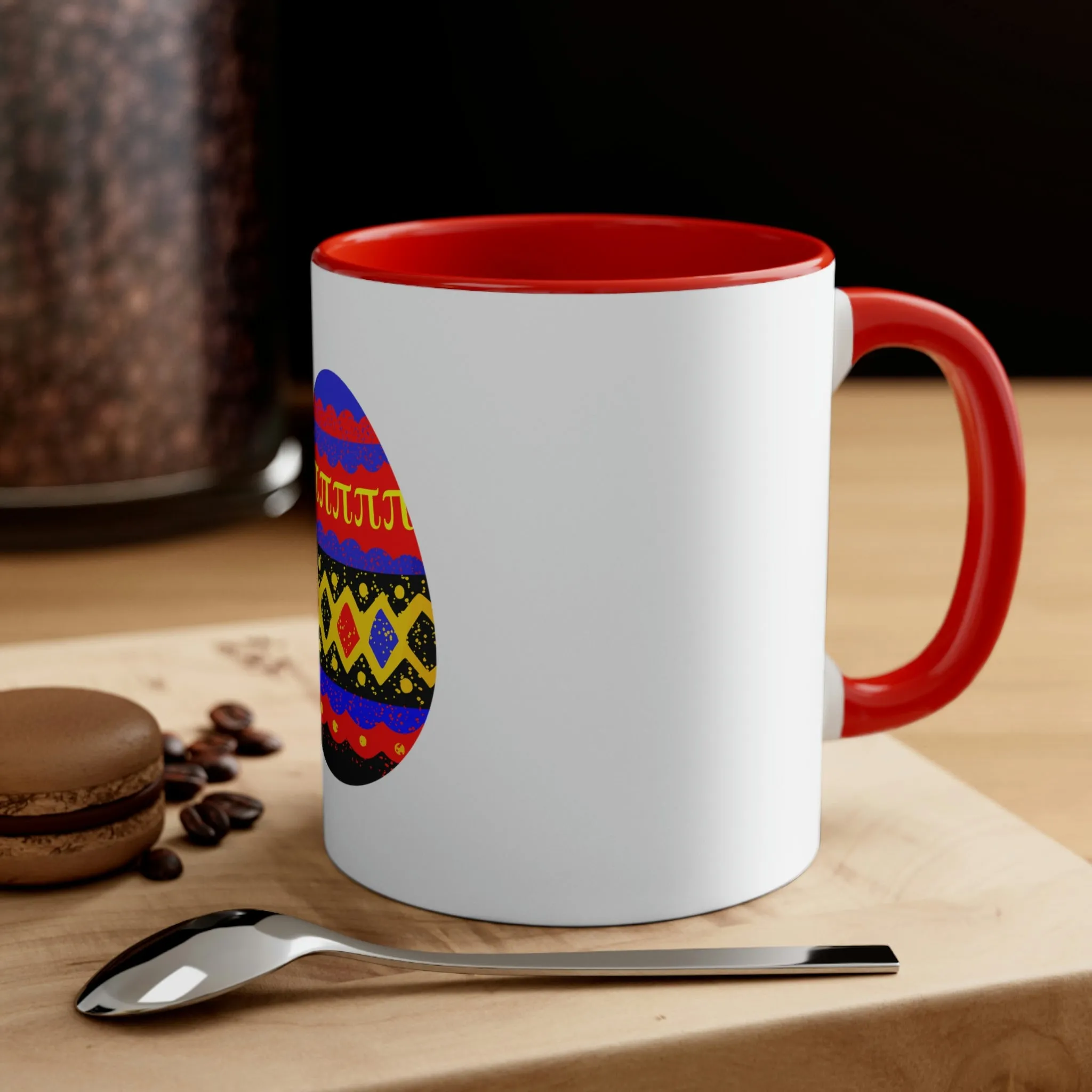 Polyamory Flag Accent Coffee Mug Easter Festival - Easter Egg