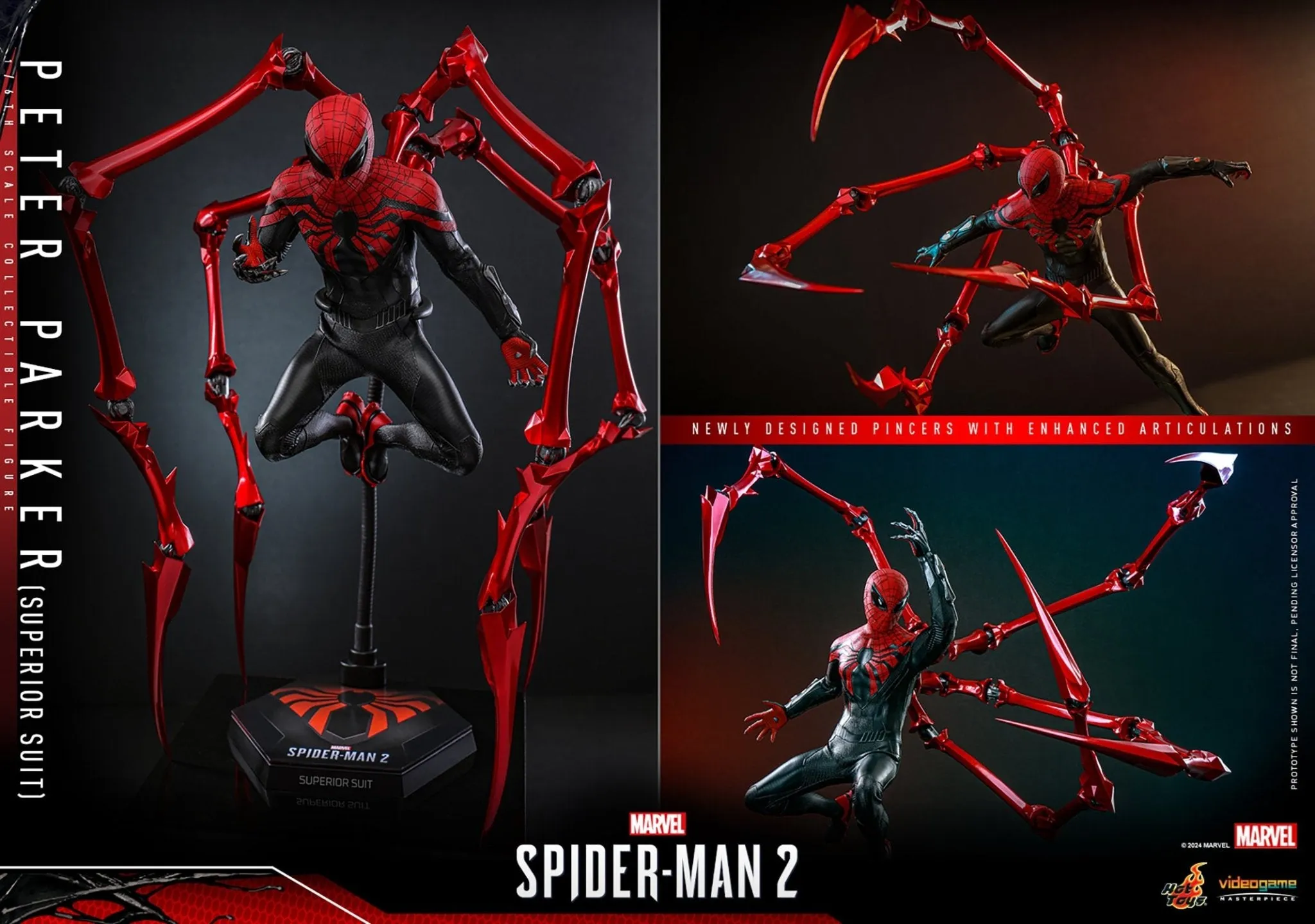 PRE-ORDER: Hot Toys Marvel’s Spider-Man 2 Peter Parker (Superior Suit) Sixth Scale Figure