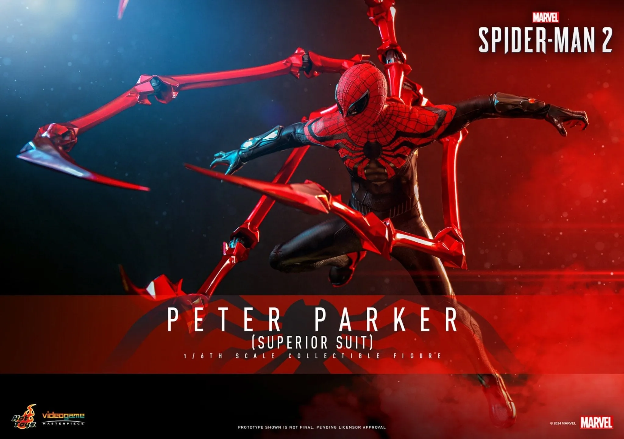 PRE-ORDER: Hot Toys Marvel’s Spider-Man 2 Peter Parker (Superior Suit) Sixth Scale Figure