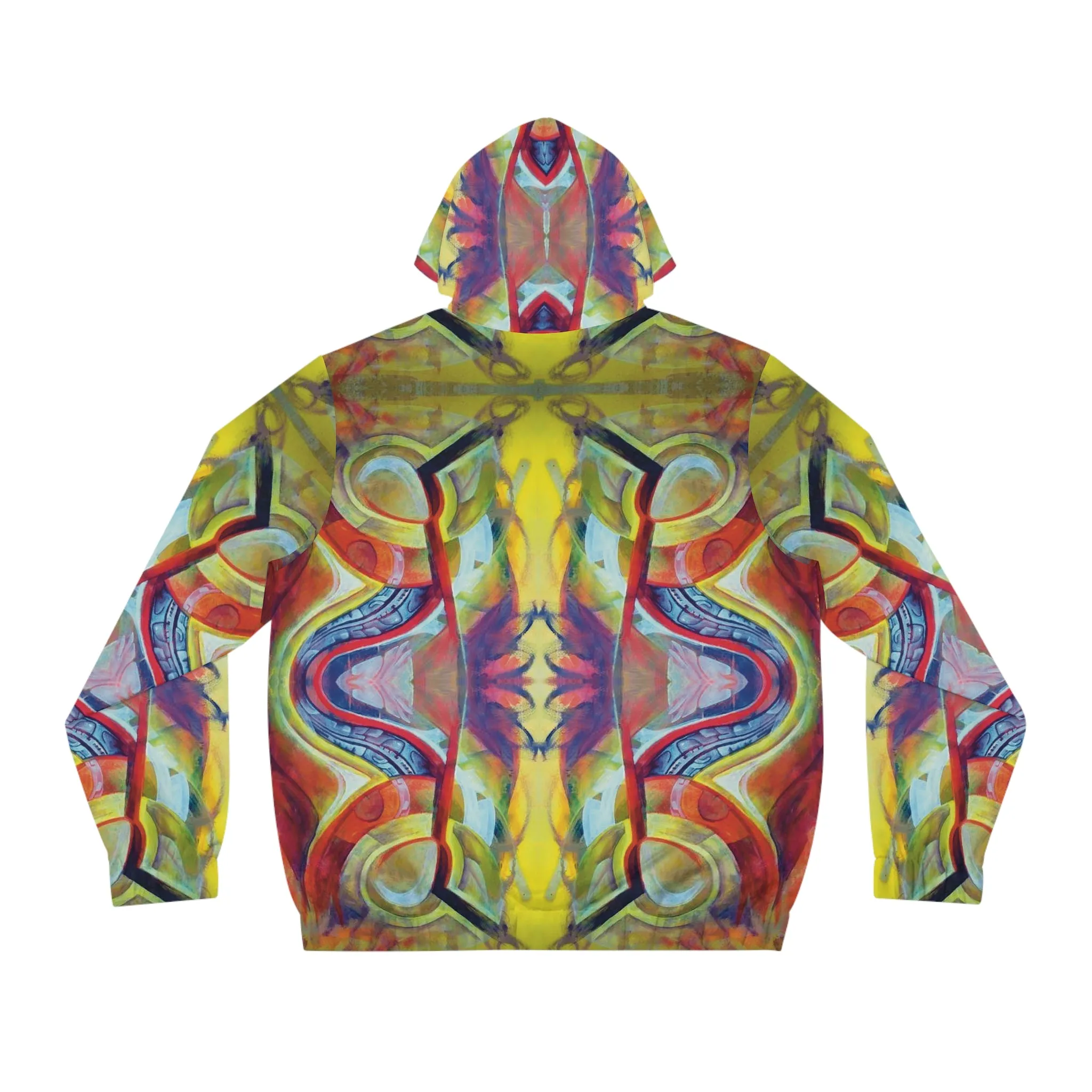 "Flare” - All Over Graphic Zip-Up Hoodie by Artist David Hilborn