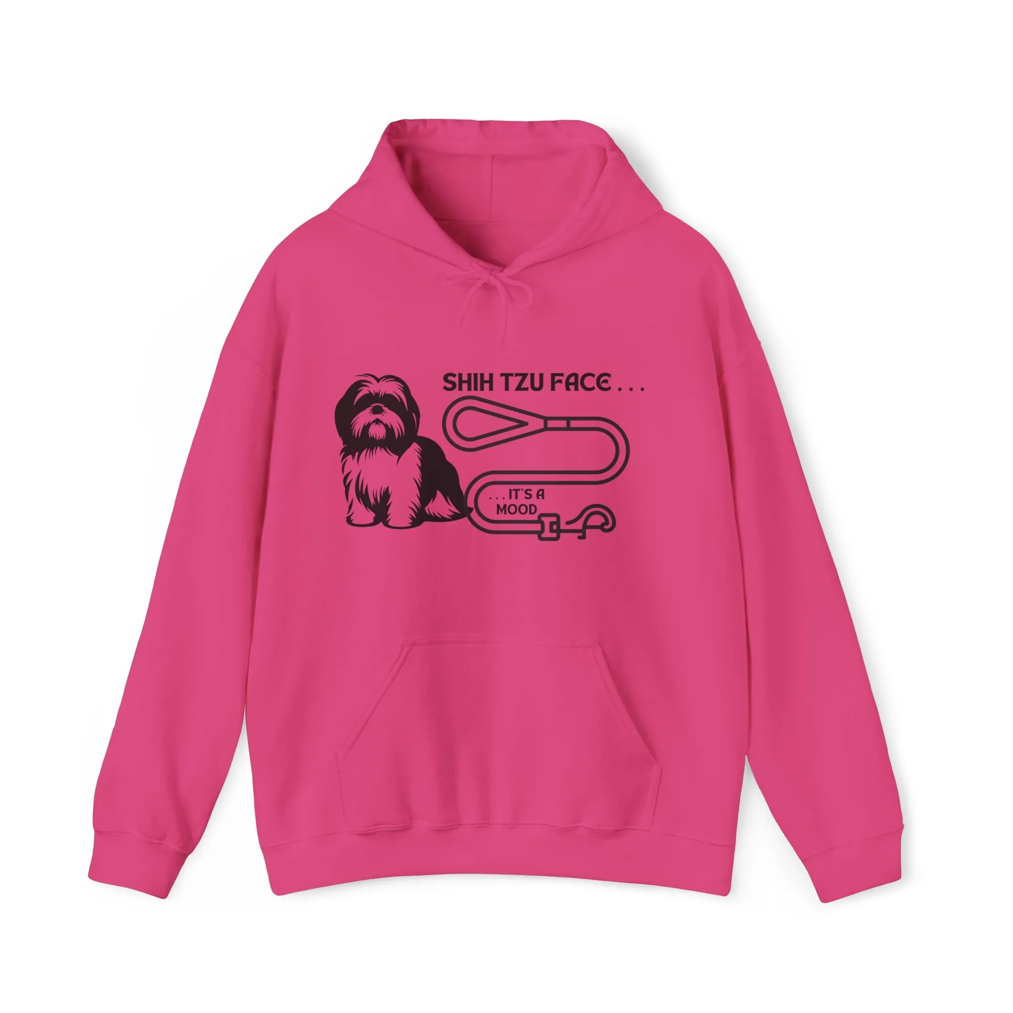 Shih Tzu Face - It's a Mood Unisex Hoodie, Printed on the Front