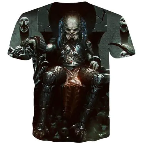 Skull T shirts Men Military Tshirt Anime Metal T shirts Funny Rock T-shirts 3d Hip Hop Tshirts Novelty Short Sleeve Hip hop Mens