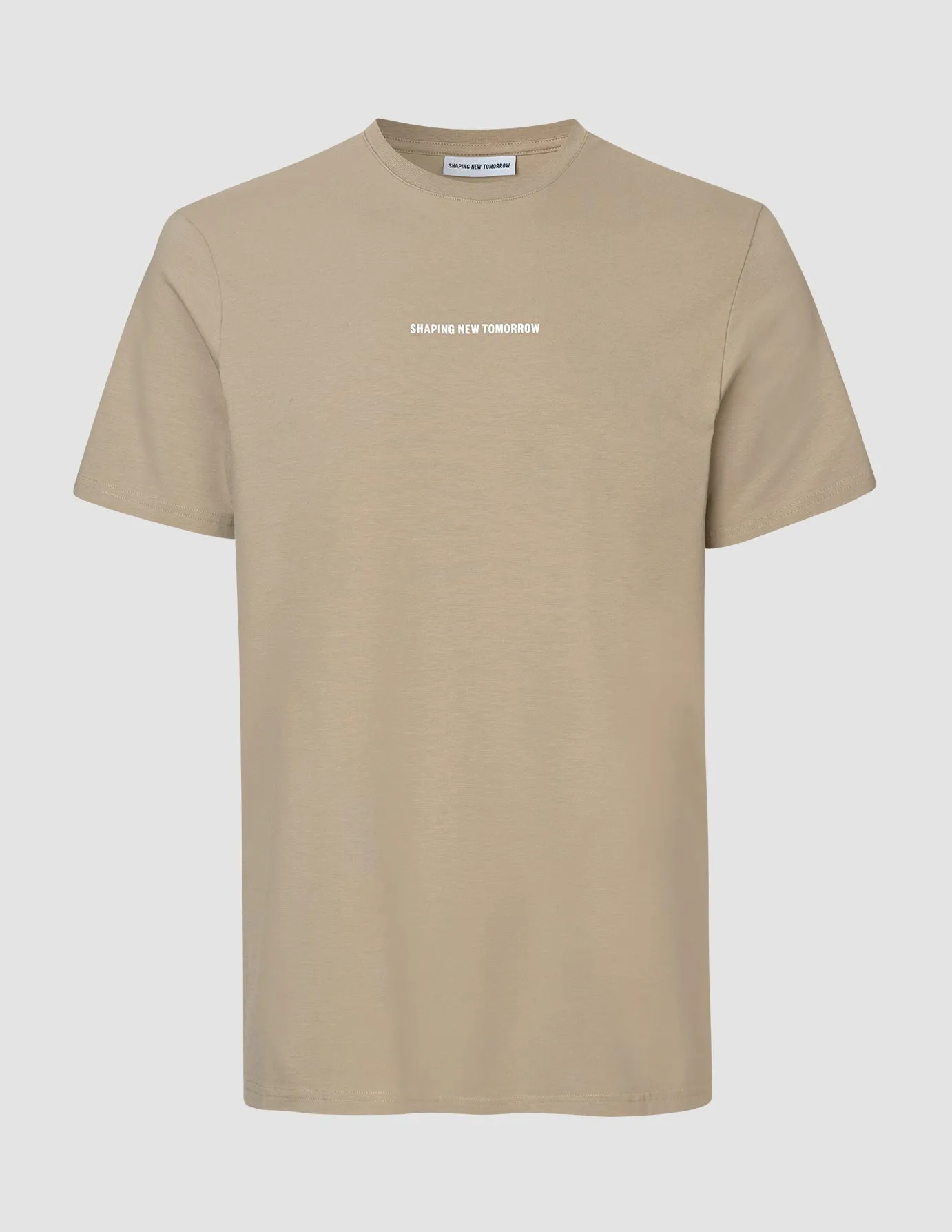 Supima T-Shirt Autograph Wooden Beige