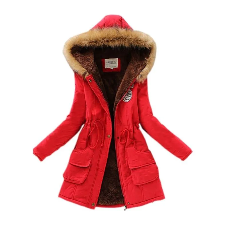 Thick Cotton Parkas Female Women Winter Coat