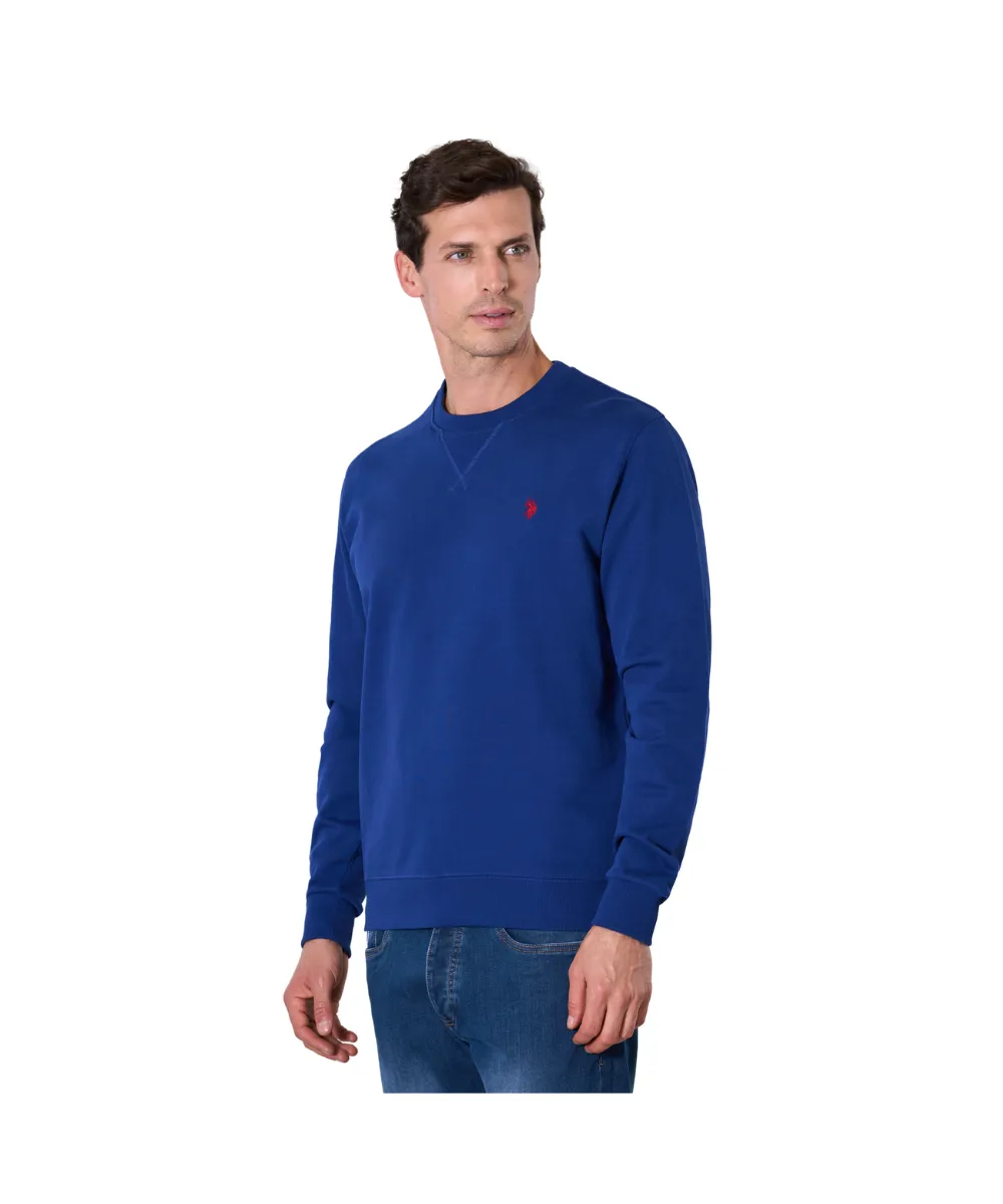 US POLO MAX LOGO FLEECE CREW NECK SWEATSHIRT