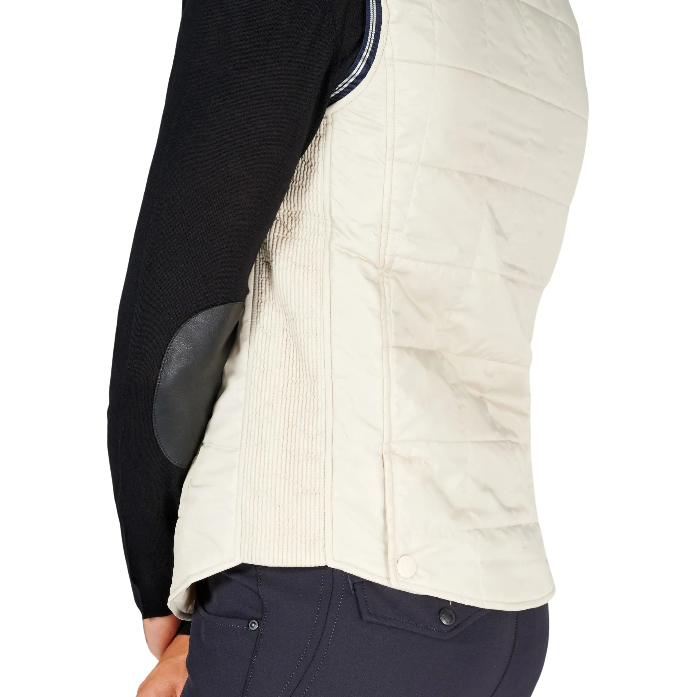 VESTRUM - "BRIGHTON" Light Down Vest in Beige